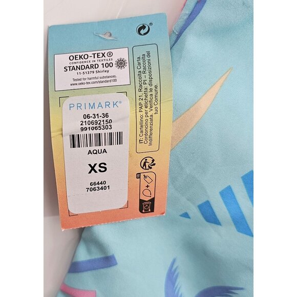 NWT‎ Men's Primark 80's Summer Swim Trunks with Liner Size XS - Picture 4 of 5
